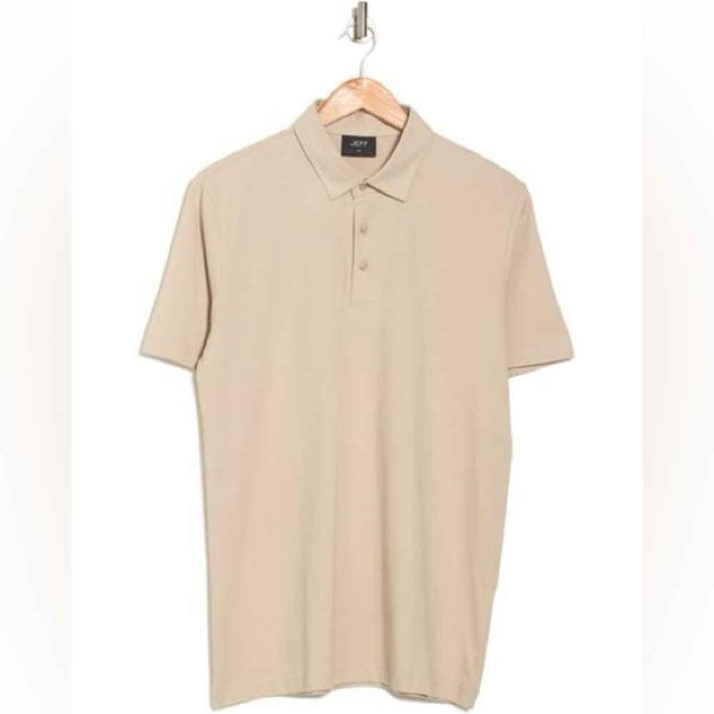 Jeff Men’s Tan Polo - Medium